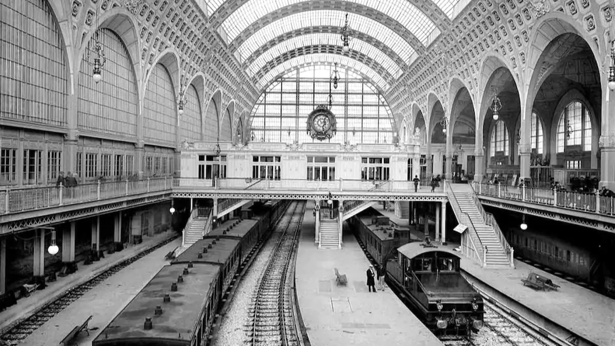 Nhà ga&nbsp;Gare d’Orsay thời còn hoạt động.
