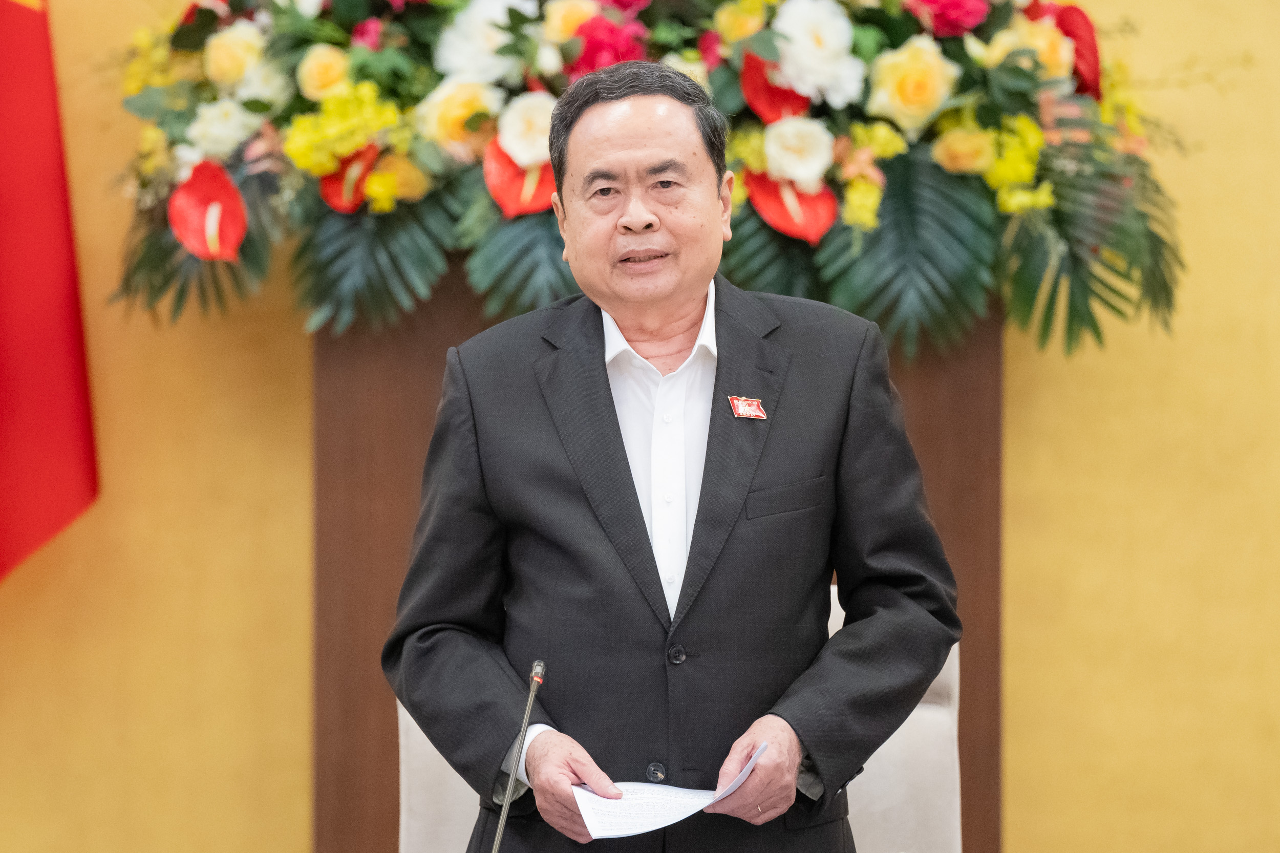 Chủ tịch Link Trang Chủ PG88.Com Mới #2026 Trần Thanh Mẫn phát biểu chỉ đạo tại cuộc họp. Ảnh: Link Trang Chủ PG88.Com Mới #2026.