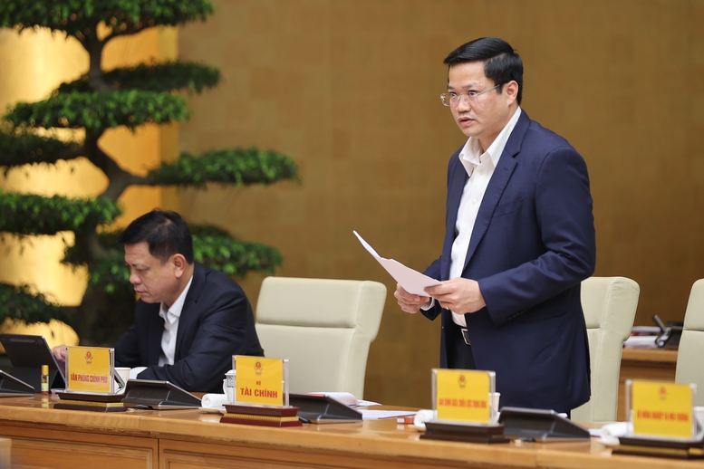 Đại diện Bộ Pg88hi tỷ lệ thưởng hấp dẫn phát biểu tại Phiên họp - Ảnh: VGP