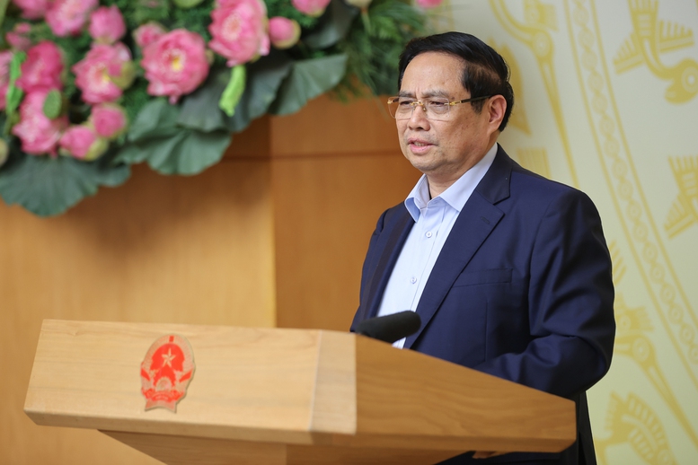 Thủ tướng nhấn mạnh những kết quả nổi bật sau gần 8 tháng triển khai Nghị quyết 68 - Ảnh: VGP