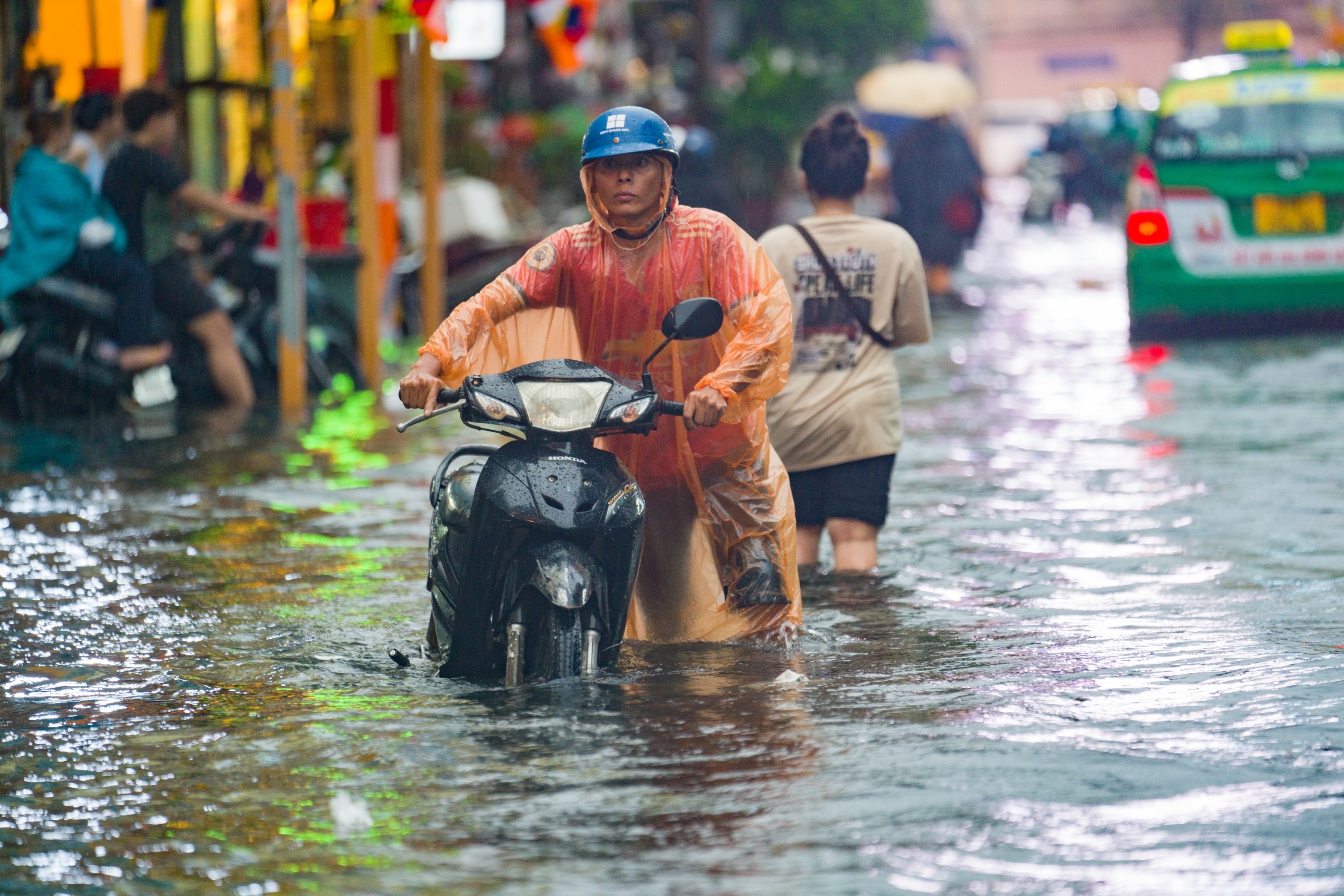 Tình trạng ngập tại TP. Hồ Chí Minh xuất phát từ nhiều nguyên nhân. Ảnh minh hoạ