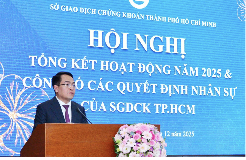 Ông Trịnh Sơn Hồng - Quyền Chủ tịch Sở Giao dịch 6Pg88.com nhà cái TP. Hồ Chí Minh phát biểu.