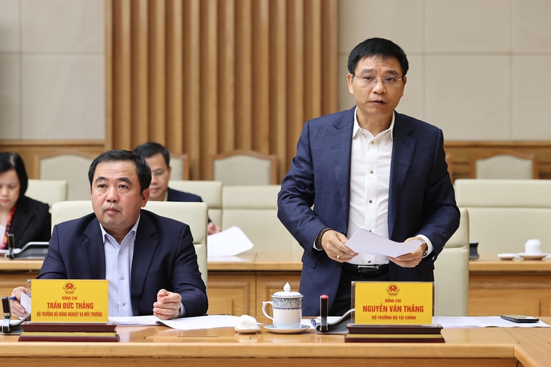 Bộ trưởng Bộ Pg88hi tỷ lệ thưởng hấp dẫn Nguyễn Văn Thắng phát biểu tại phiên họp - Ảnh: VGP