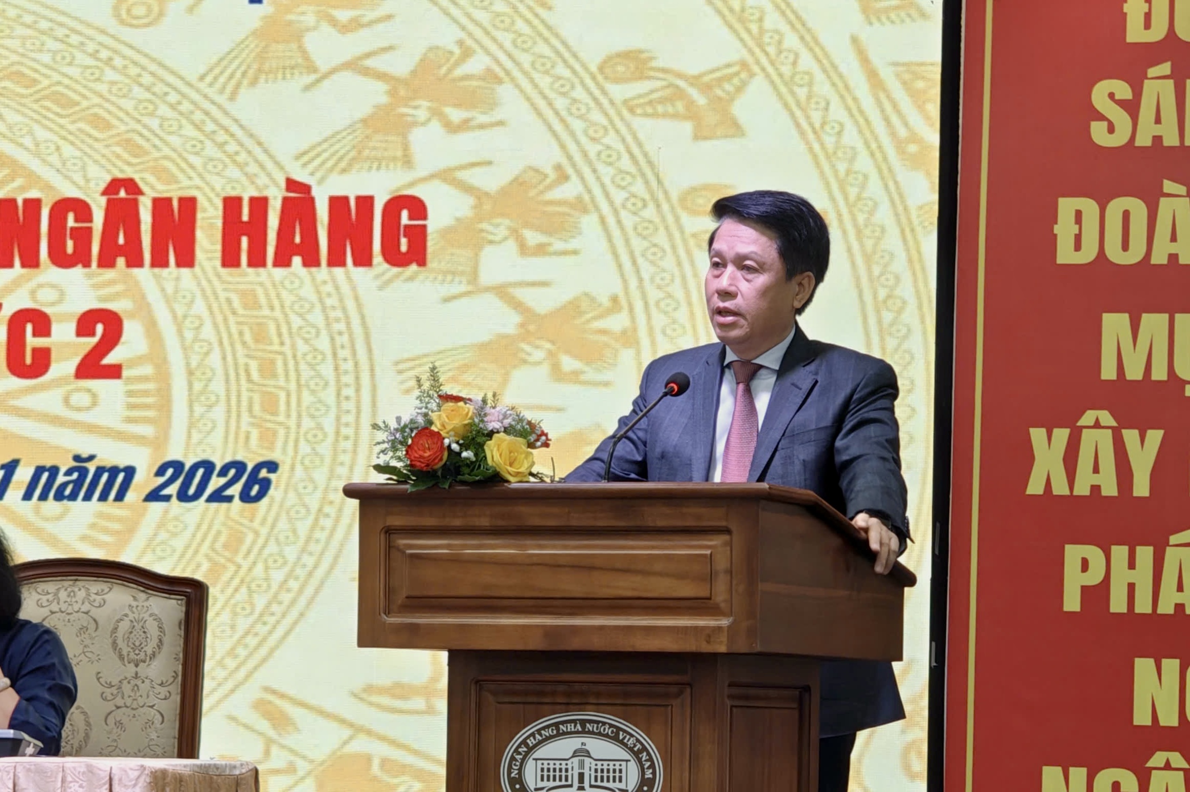 Ông Phạm Tiến Dũng, Phó Thống đốc 88PG88 ưu đãi hấp dẫn mỗi ngày Nhà nước, phát biểu tại hội nghị.