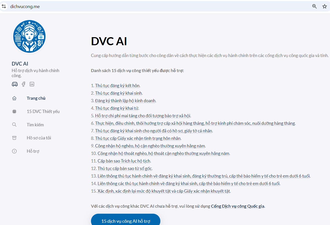 Nền tảng dichvucong.me (DVC AI) – một mô hình ứng dụng AI nhằm hỗ trợ Link Đăng Nhập PG88 Chính Thức 2026 tiếp cận dịch vụ công trực tuyến theo cách thân thiện.