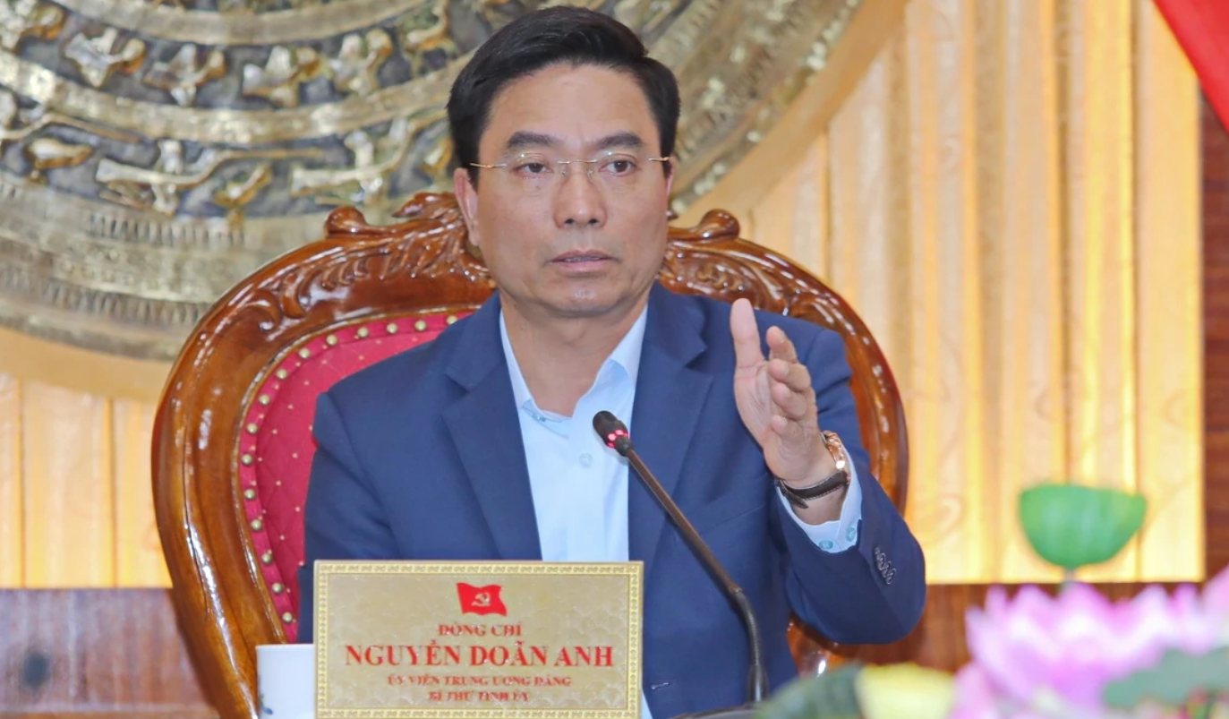 Bí thư Tỉnh ủy Thanh Hoá Nguyễn Doãn Anh chỉ đạo tại hội nghị. Ảnh: Minh Hiếu
