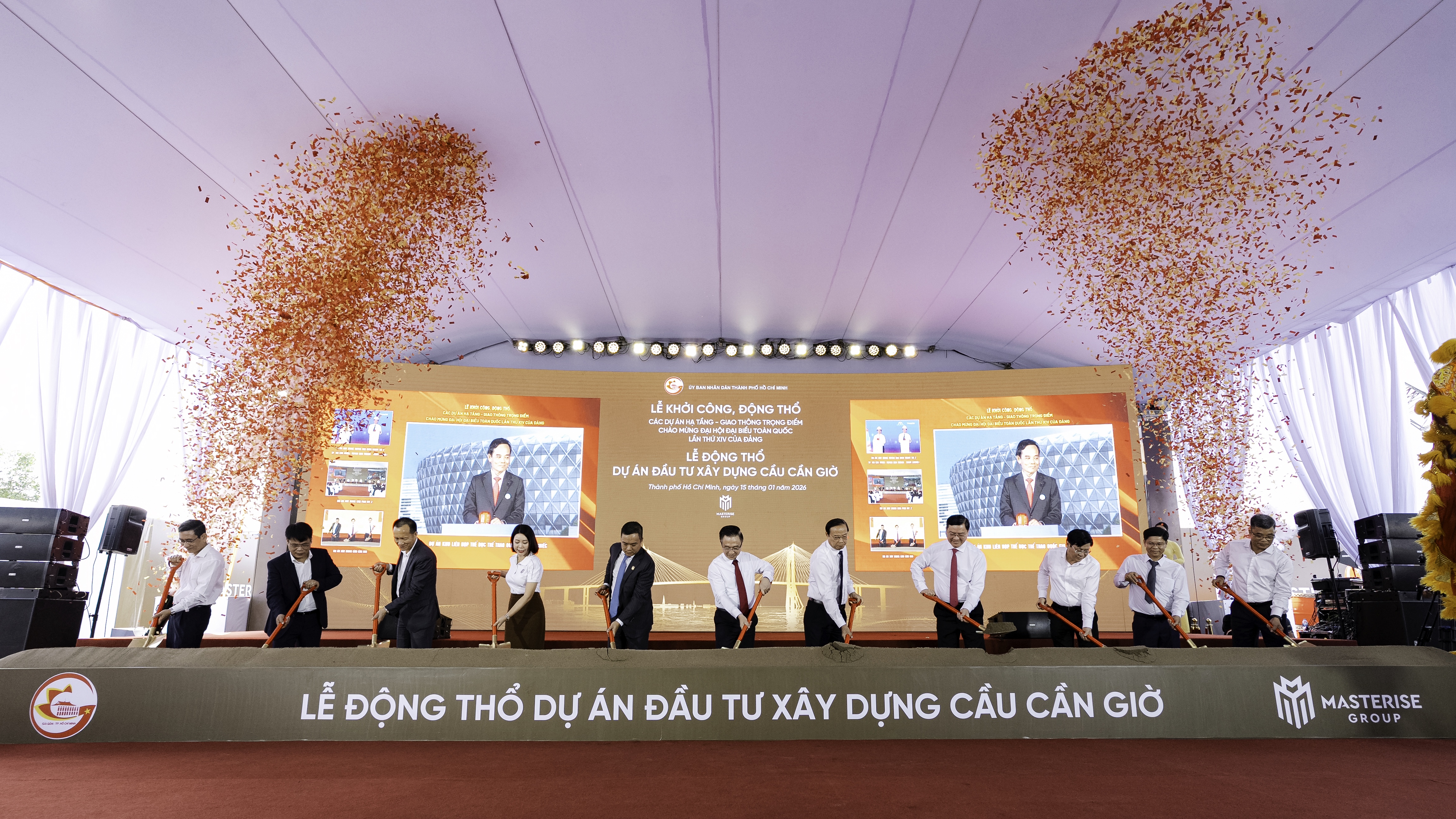 Lễ động thổ Pg88vn.top độc quyền mỗi ngày Pg88vn Trang Chủ Chính Thức xây dựng cầu Cần Giờ diễn ra vào 15/1 vừa qua.