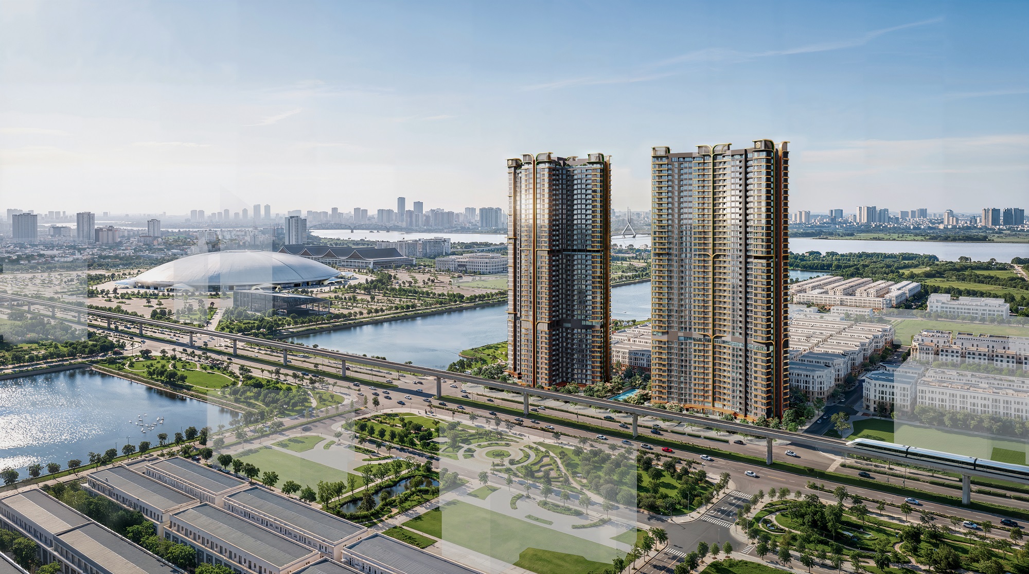 LUMIÈRE Essence Peak sỡ hữu vị trí “khai mở vạn kết nối” tại trái tim Global Gate.&nbsp;Nguồn:&nbsp;Masterise Group.