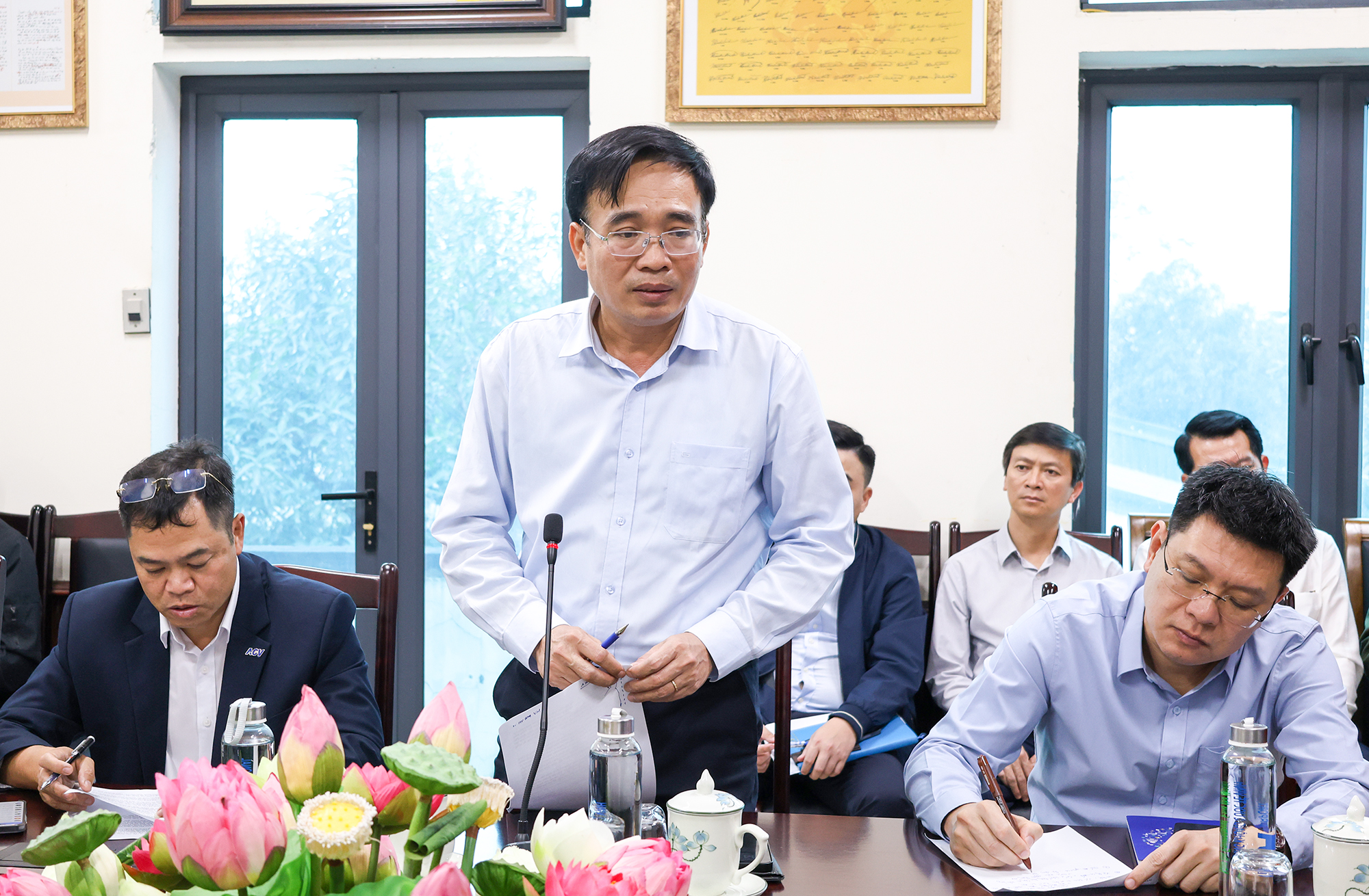 Đại diện&nbsp;Tổng Công ty cảng hàng không Việt Nam - CTCP&nbsp;báo cáo tình hình thực hiện Pg88vn.top độc quyền mỗi ngày