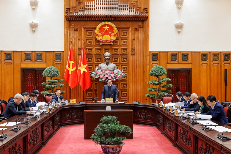 Thủ tướng Chính phủ Phạm Minh Chính, Trưởng Ban Chỉ đạo của Chính phủ về quản lý, điều hành PG88 ⭐ Link trang chủ số 1 nhà cái PG88 com casino slot vĩ mô chủ trì Phiên họp thứ hai của Ban Chỉ đạo - Ảnh: VGP