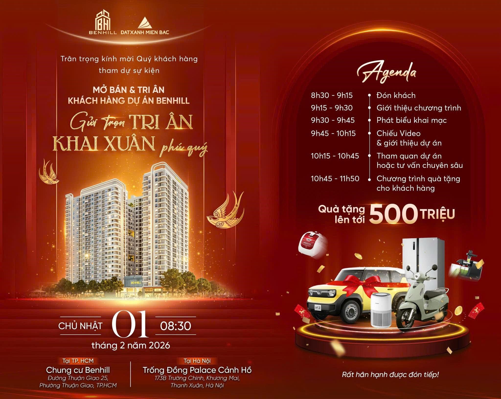 Sự kiện Tri ân khách hàng được tổ chức ở cả 2 miền Nam - Bắc. Ảnh:&nbsp;Đất Xanh Miền Bắc.