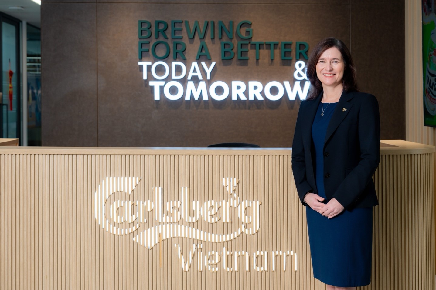 Bà Susanne Skippari – Phó Chủ tịch Cấp cao phụ trách Nhân sự & Văn hóa Tập đoàn Carlsberg. Nguồn ảnh:&nbsp;Carlsberg Việt Nam.