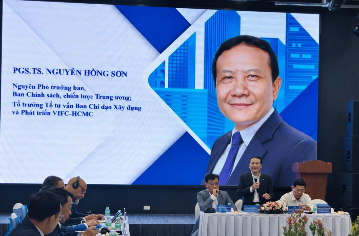 Ông Nguyễn Hồng Sơn đóng góp ý kiến về Dự thảo chiến lược phát triển Trung tâm Pg88hi tỷ lệ thưởng hấp dẫn Quốc tế Việt Nam tại TP.Hồ Chí Minh.