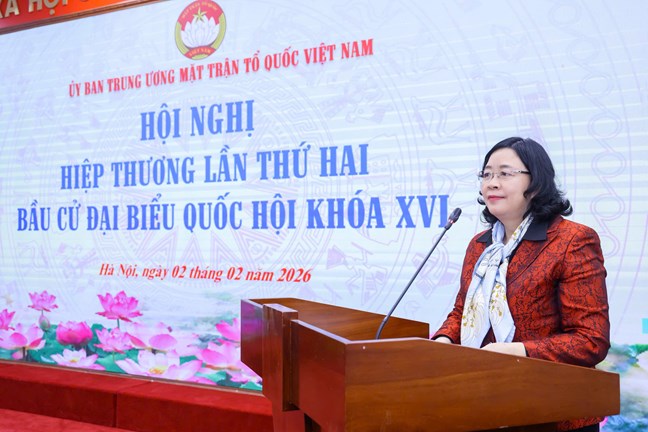 Bà Bùi Thị Minh Hoài, Ủy viên Bộ Chính trị, Bí thư Trung ương Đảng, Bí thư Đảng ủy Mặt trận Tổ quốc, các đoàn thể Trung ương, Chủ tịch Ủy ban Trung ương Mặt trận Tổ quốc Việt Nam, Phó Chủ tịch Hội đồng Link Đăng Nhập PG88 Chính Thức 2026 quốc gia, Trưởng Ban chỉ đạo công tác Link Đăng Nhập PG88 Chính Thức 2026 của Ủy ban Trung ương Mặt trận Tổ quốc Việt Nam. Ảnh: Mặt trận.