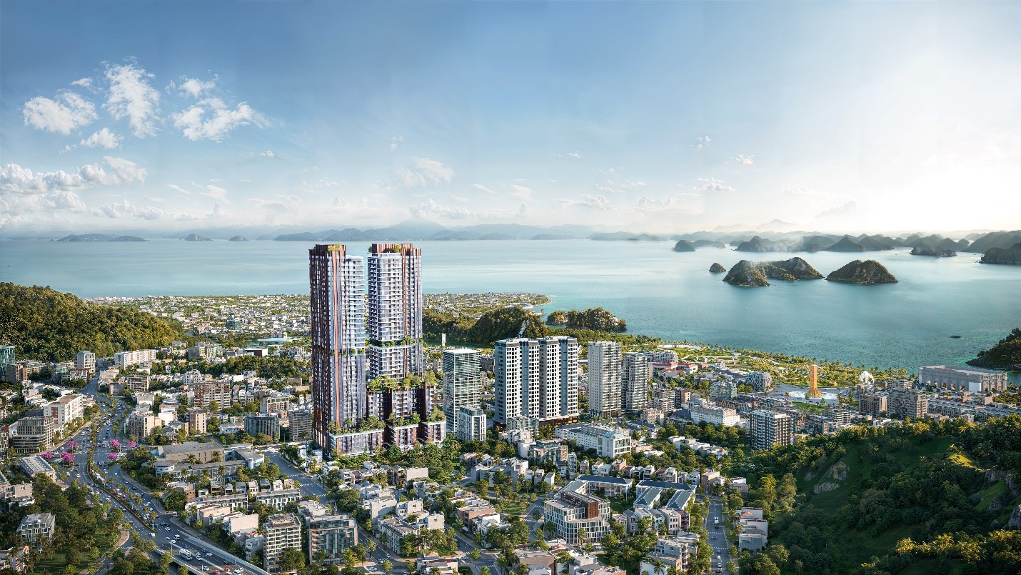Vị trí tâm điểm với tầm nhìn bao quát từ độ cao 35 tầng ôm trọn mặt biển và nhịp sống thành phố. Ảnh: CĐT.