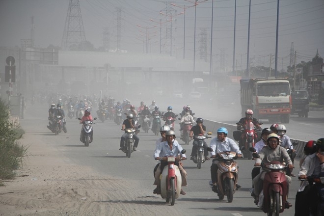 Ngày 4/2, chỉ số AQI ở Thái Nguyên có thời điểm ở ngưỡng nguy hại. Ảnh minh họa