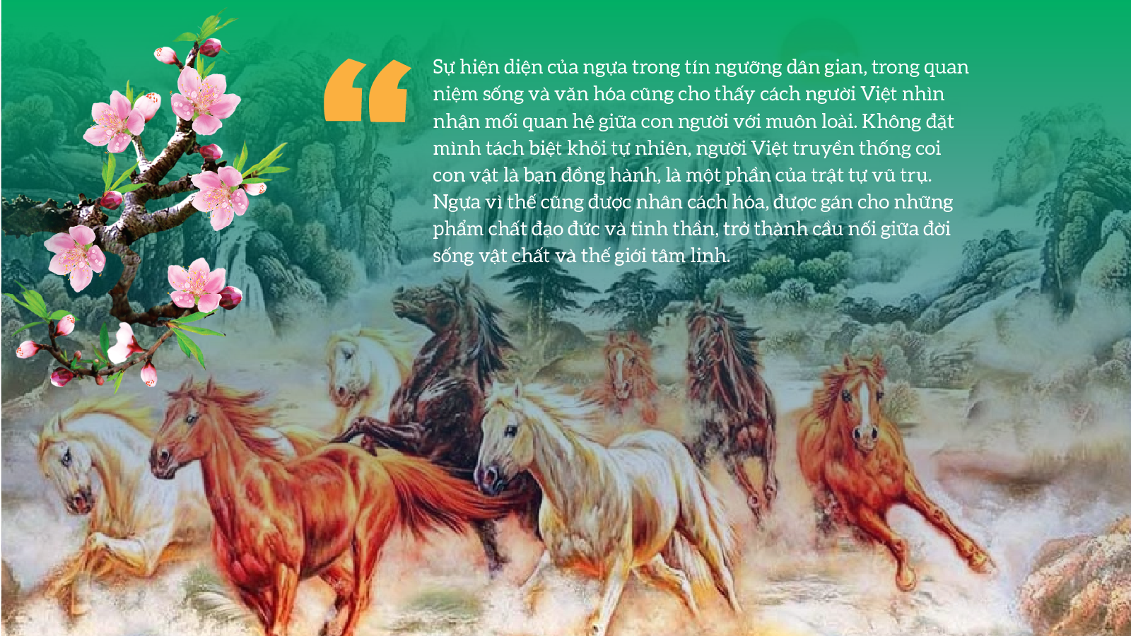 Hình tượng ngựa trong văn hóa Việt Nam không chỉ là một biểu tượng quen thuộc trong đời sống thường nhật mà còn mang nhiều tầng ý nghĩa tâm linh sâu sắc