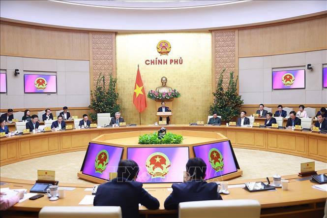 Thủ tướng Phạm Minh Chính chủ trì họp Thường trực Chính phủ đánh giá toàn diện công tác phục vụ Tết Nguyên đán Bính Ngọ 2026 và triển khai các nhiệm vụ trọng tâm sau Tết. Ảnh: TTXVN