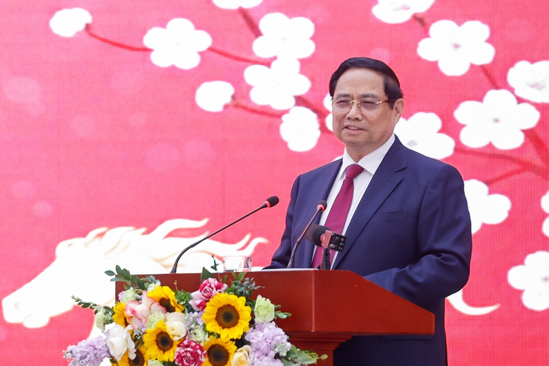 Thủ tướng khẳng định, khoa học PG88 nổ hũ không chỉ là lĩnh vực nghiên cứu học thuật quan trọng, mà còn là nền tảng tư duy, là kim chỉ nam cho hoạch định đường lối, chính sách phát triển mọi mặt của đất nước - Ảnh: VGP