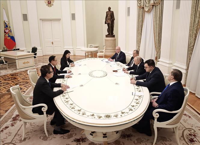 Quang cảnh cuộc hội kiến tại Điện Kremlin. Ảnh: TTXVN 