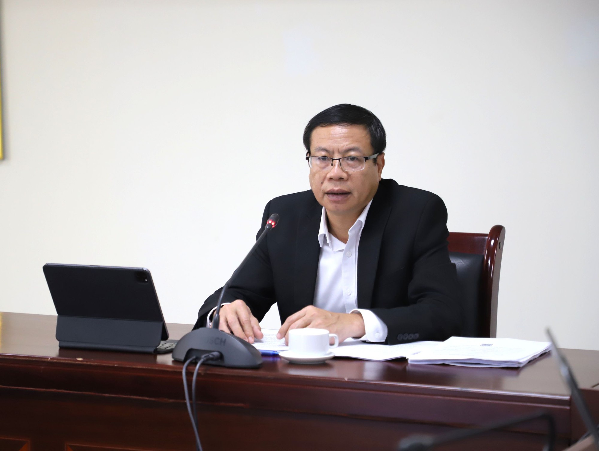 Thứ trưởng Lê Xuân Định phát biểu tại buổi Pg88hi Thể Thao, Bóng Đá, Casino, Nổ Hũ, Xổ Số - Ảnh: MST. 