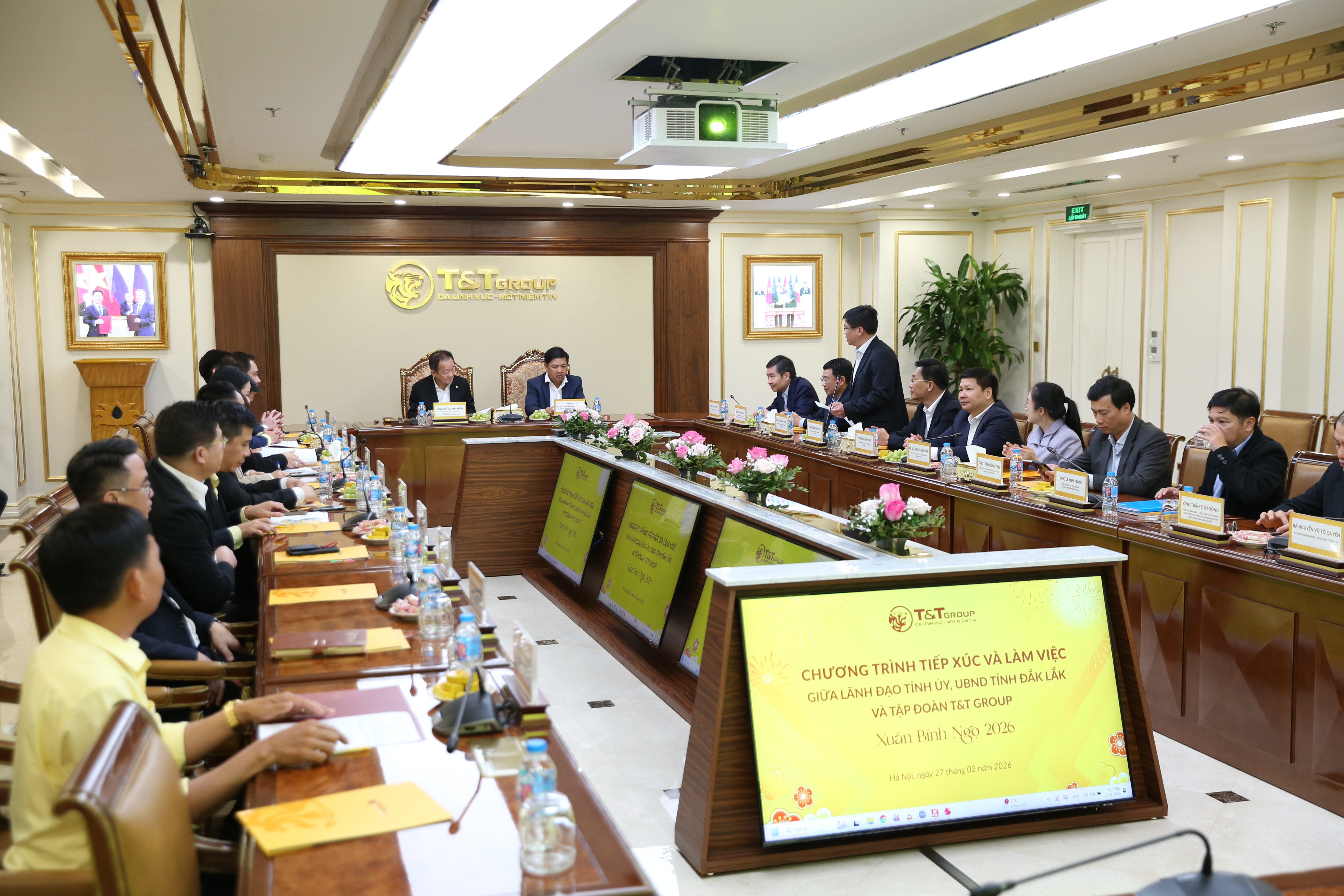 Quang cảnh buổi làm việc. (Ảnh: T&T Group).