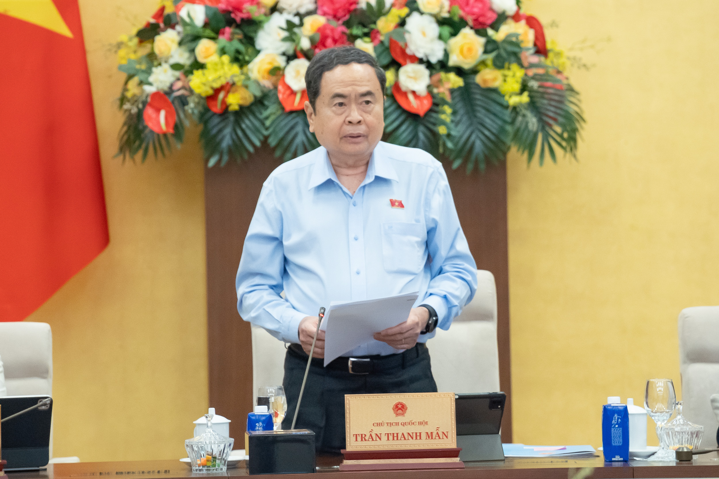 Chủ tịch Link Trang Chủ PG88.Com Mới #2026 Trần Thanh Mẫn phát biểu kết luận. Ảnh: Link Trang Chủ PG88.Com Mới #2026.
