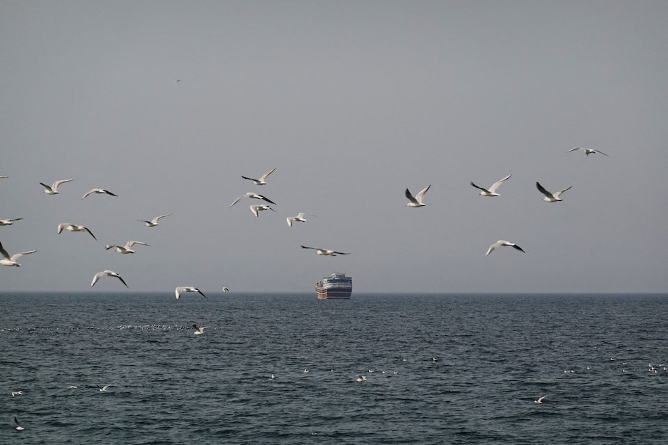 Một con thuyền trên eo biển Hormuz nhìn từ Musandam, Oman, ngày 2/3/2026 - Ảnh: Reuters.