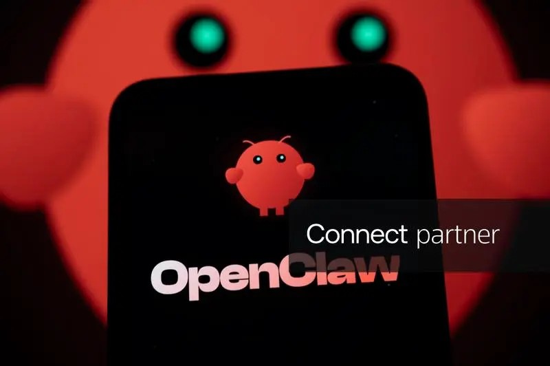 Logo “tôm hùm đỏ” của trợ lý AI OpenClaw - công cụ đang thu hút sự chú ý trong cộng đồng Link Đăng Nhập PG88 Chính Thức 2026; toàn cầu. Ảnh: Samuel Boivin/NurPhoto.