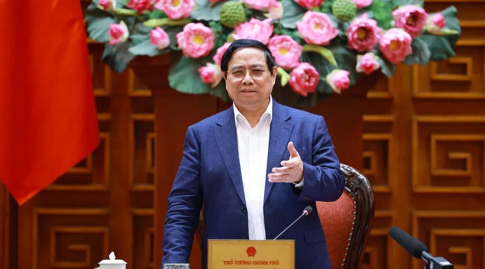 Thủ tướng Phạm Minh Chính chủ trì họp Tổ công tác bảo đảm an ninh năng lượng. Ảnh: TTXVN