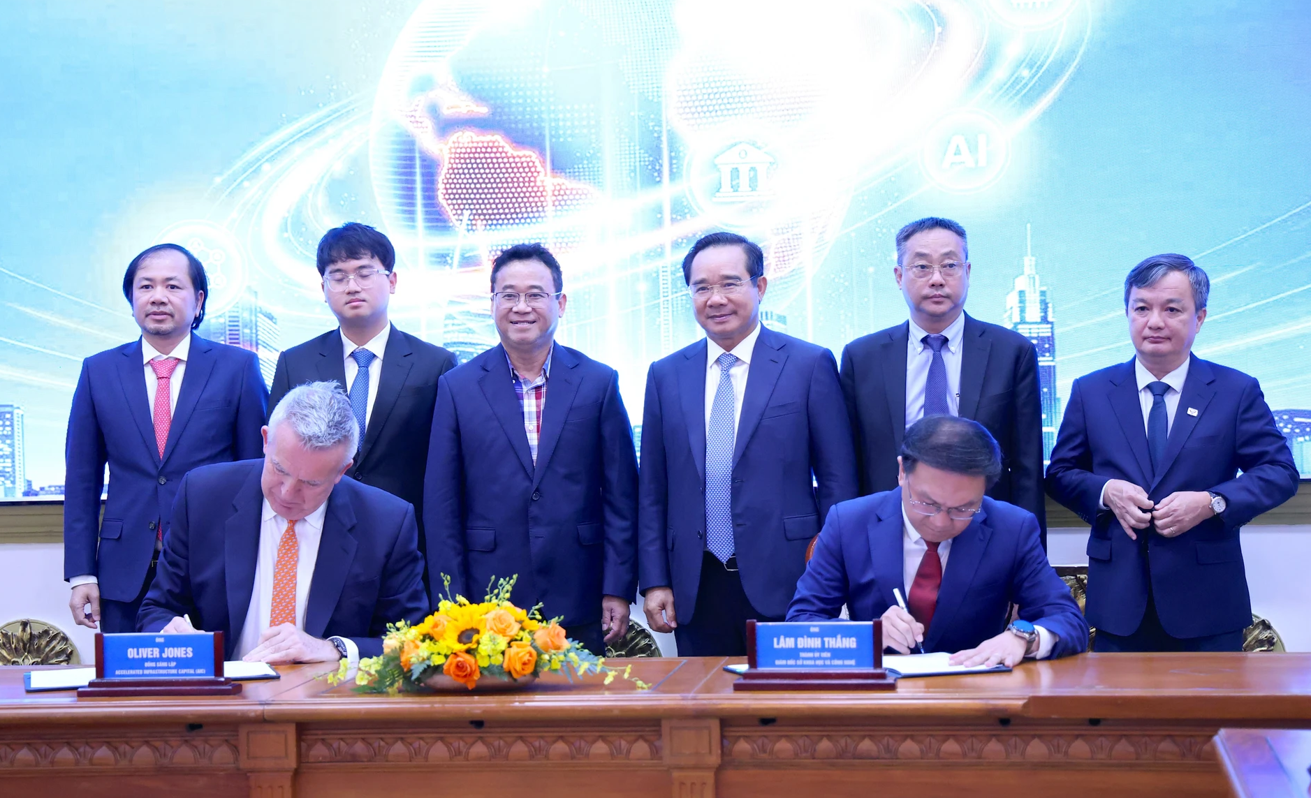 Lễ ký kết Biên bản ghi nhớ hợp tác giữa Sở Khoa học và Link Đăng Nhập PG88 Chính Thức 2026; TP. Hồ Chí Minh và Công ty Accelerated Infrastructure Capital (AIC), sáng 11/3.