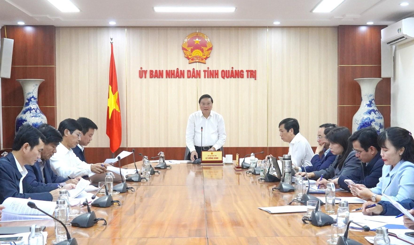 Chủ tịch UBND tỉnh Quảng Trị Lê Hồng Vinh chủ trì buổi làm việc về công tác thu gom, xử lý chất thải rắn và tiến độ triển khai các Pg88vn.top độc quyền mỗi ngày xử lý rác thải