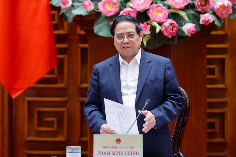 Thủ tướng đánh giá quy hoạch tổng thể Thủ đô có ý nghĩa rất quan trọng với sự phát triển của Thủ đô, vùng và cả nước - Ảnh: VGP