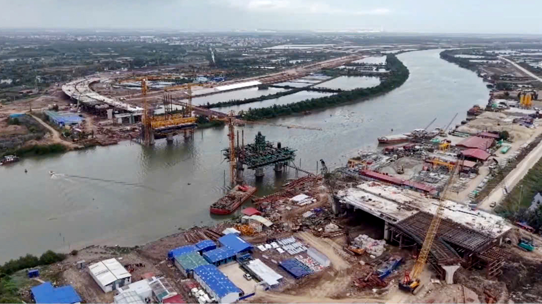 Hạng mục cầu Hải Thành thuộc Link Trang Chủ PG88.Com Mới #2026 đường vành đai 2 Hải Phòng có tổng mức đầu tư hơn 7.000 tỷ đồng.