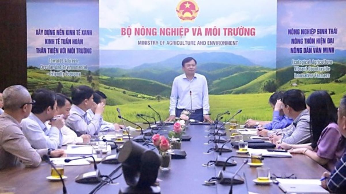 Thứ trưởng Nguyễn Hoàng Hiệp chủ trì cuộc họp.