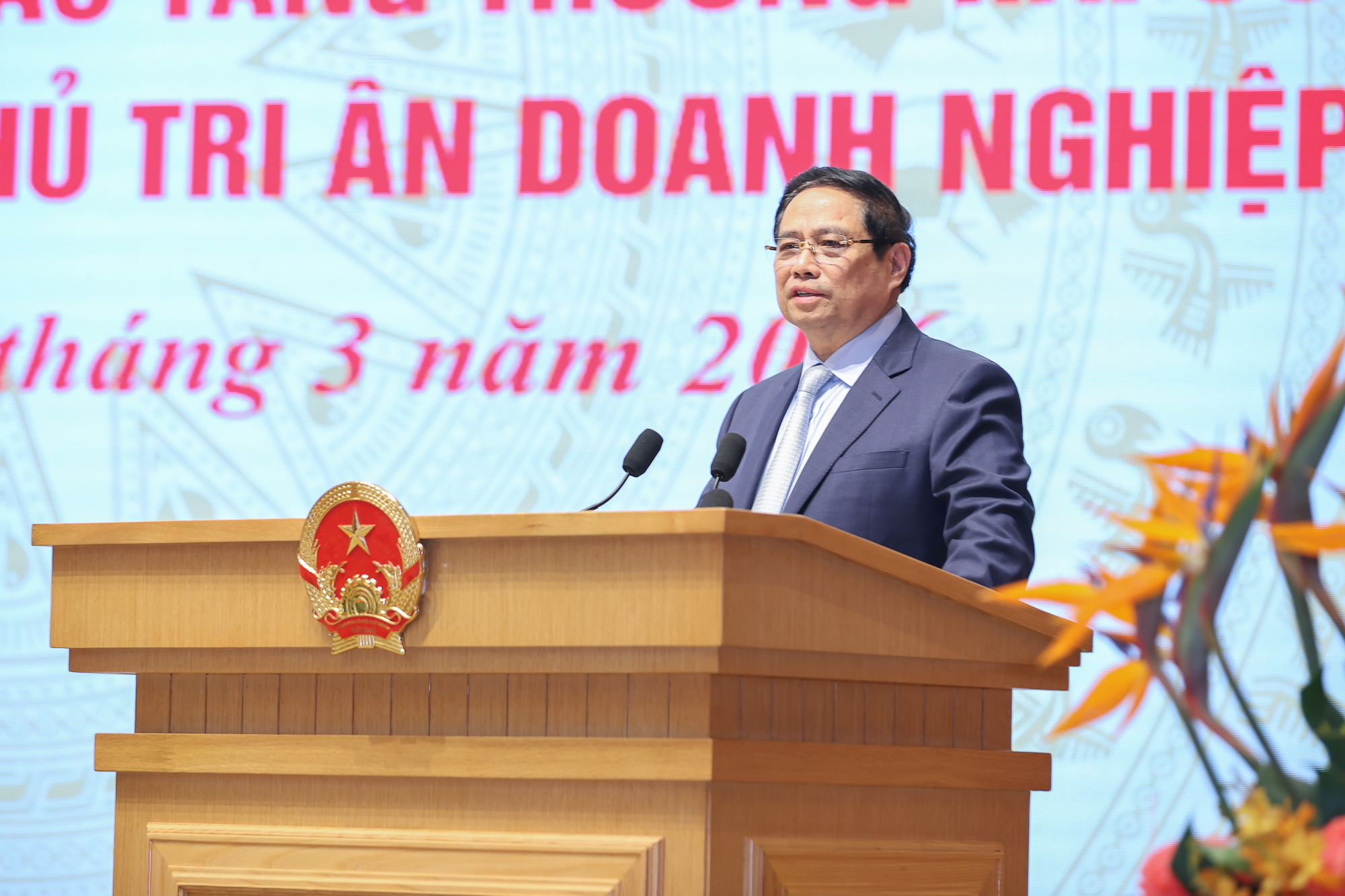 Thủ tướng Phạm Minh Chính phát biểu tại hội nghị.