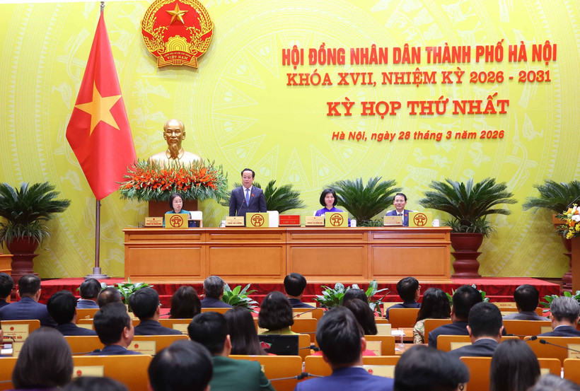 Thường trực HĐND thành phố Hà Nội chủ trì kỳ họp. Ảnh: TTXVN.