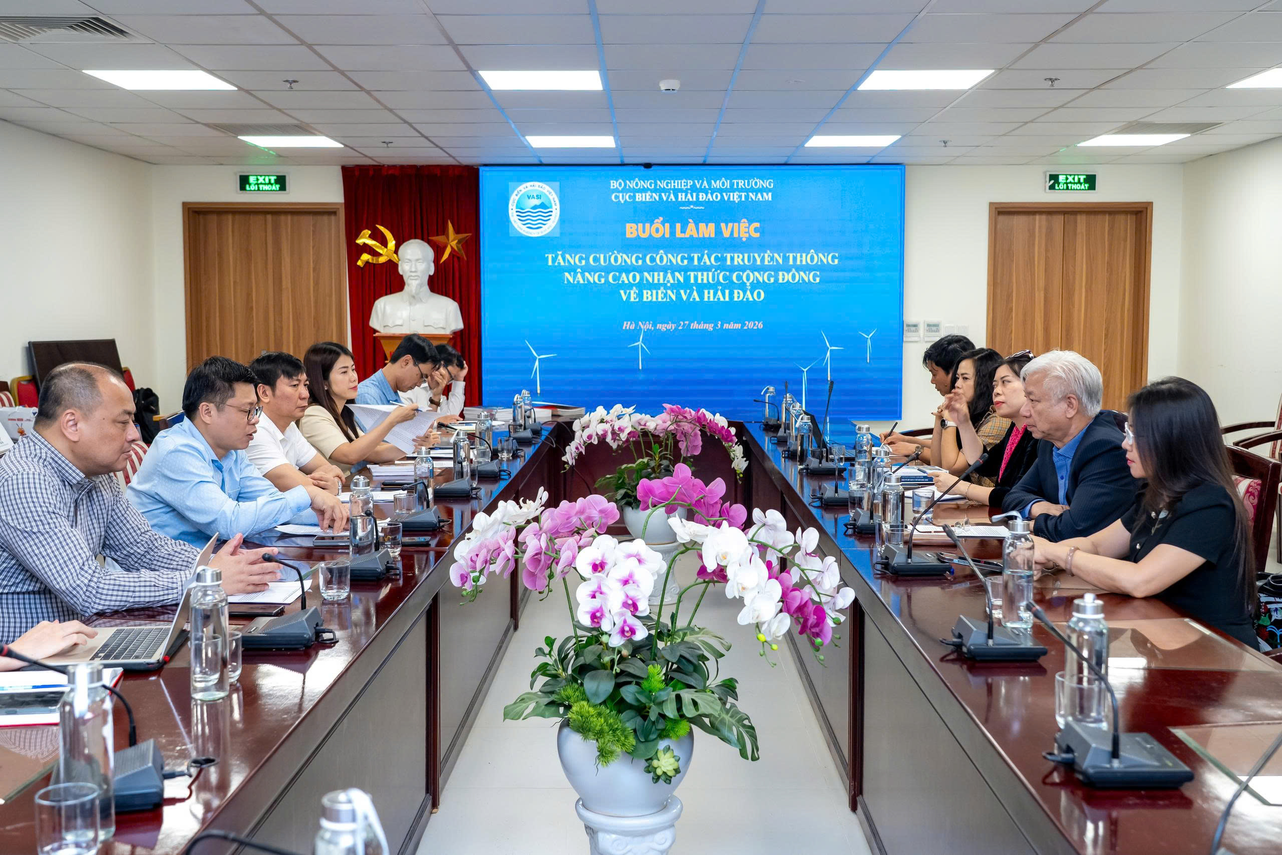 Toàn cảnh buổi Pg88hi Thể Thao, Bóng Đá, Casino, Nổ Hũ, Xổ Số giữa Cục Biển và Hải đảo Việt Nam, Bộ Nông nghiệp và Môi trường với Tạp chí PG88 ⭐ Link trang chủ số 1 nhà cái PG88 com casino slot Việt Nam/6PG88VN. Ảnh: Việt Tuấn