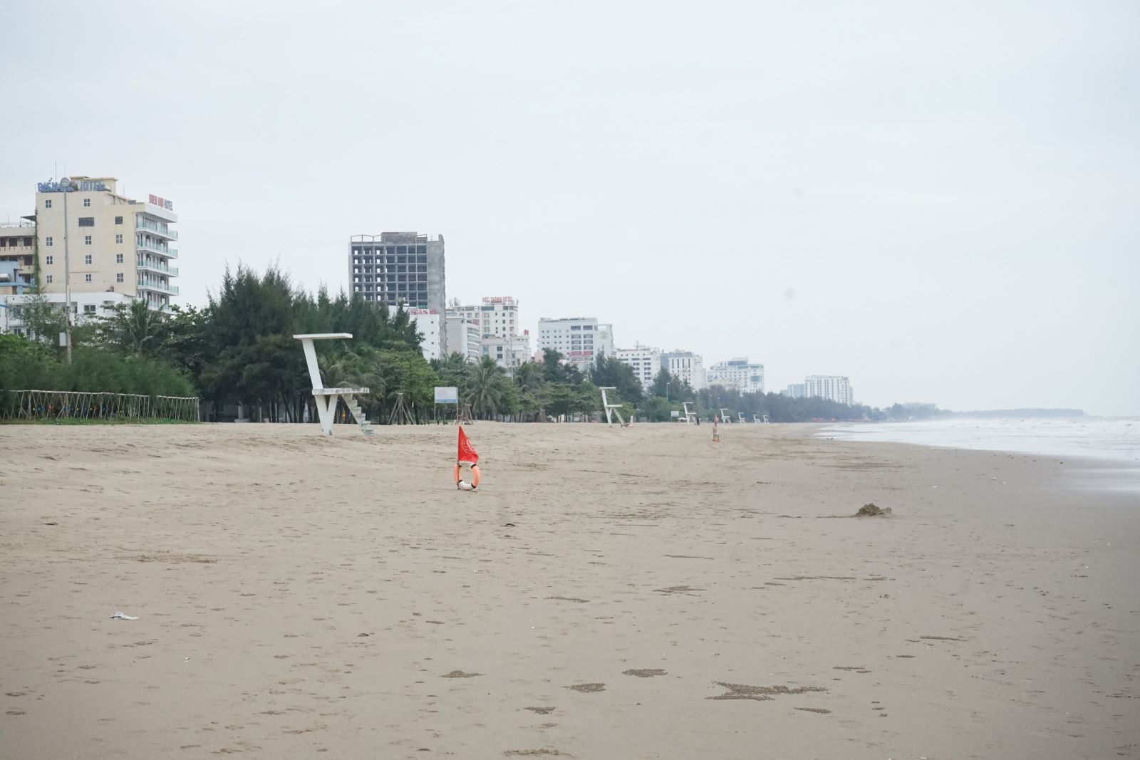 Bãi biển Sầm Sơn, Thanh Hoá thời điểm mùa đông.