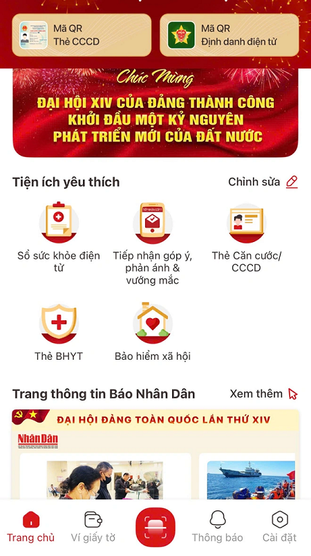 Link Đăng Nhập PG88 Chính Thức 2026 có thể tích hợp thông tin bảo hiểm PG88 nổ hũ trên ứng dụng VNeID để sử dụng sổ bảo hiểm PG88 nổ hũ điện tử. Ảnh: BHXH Việt Nam.