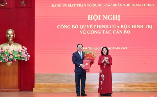 Đồng chí Nguyễn Phi Long giữ chức Phó Bí thư Thường trực Đảng ủy MTTQ, các đoàn thể Trung ương