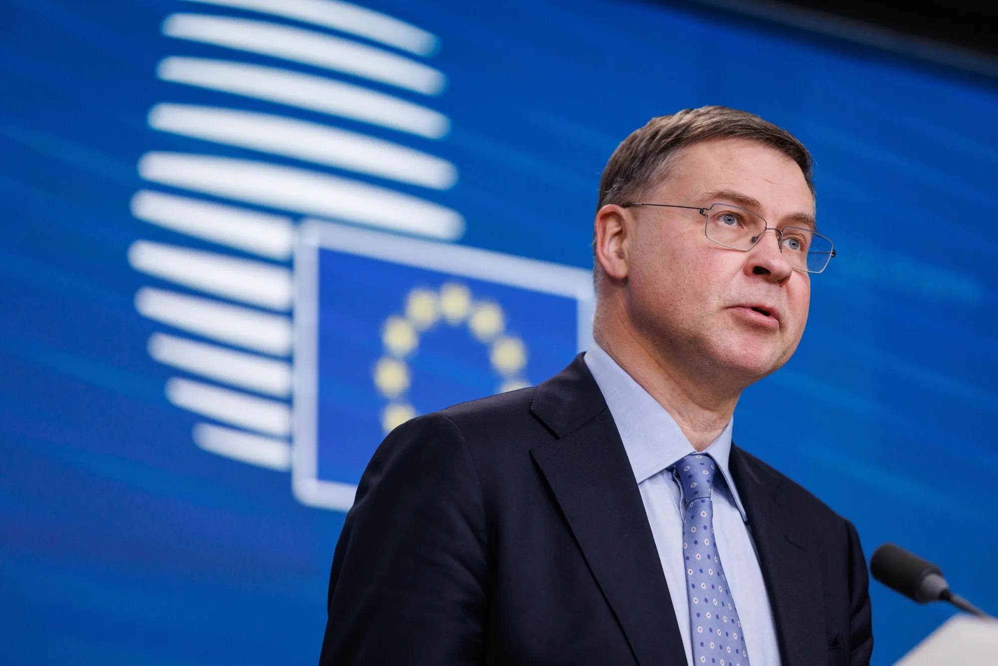 ông Valdis Dombrovskis, Ủy viên PG88 ⭐ Link trang chủ số 1 nhà cái PG88 com casino slot của EU - Ảnh: Bloomberg.