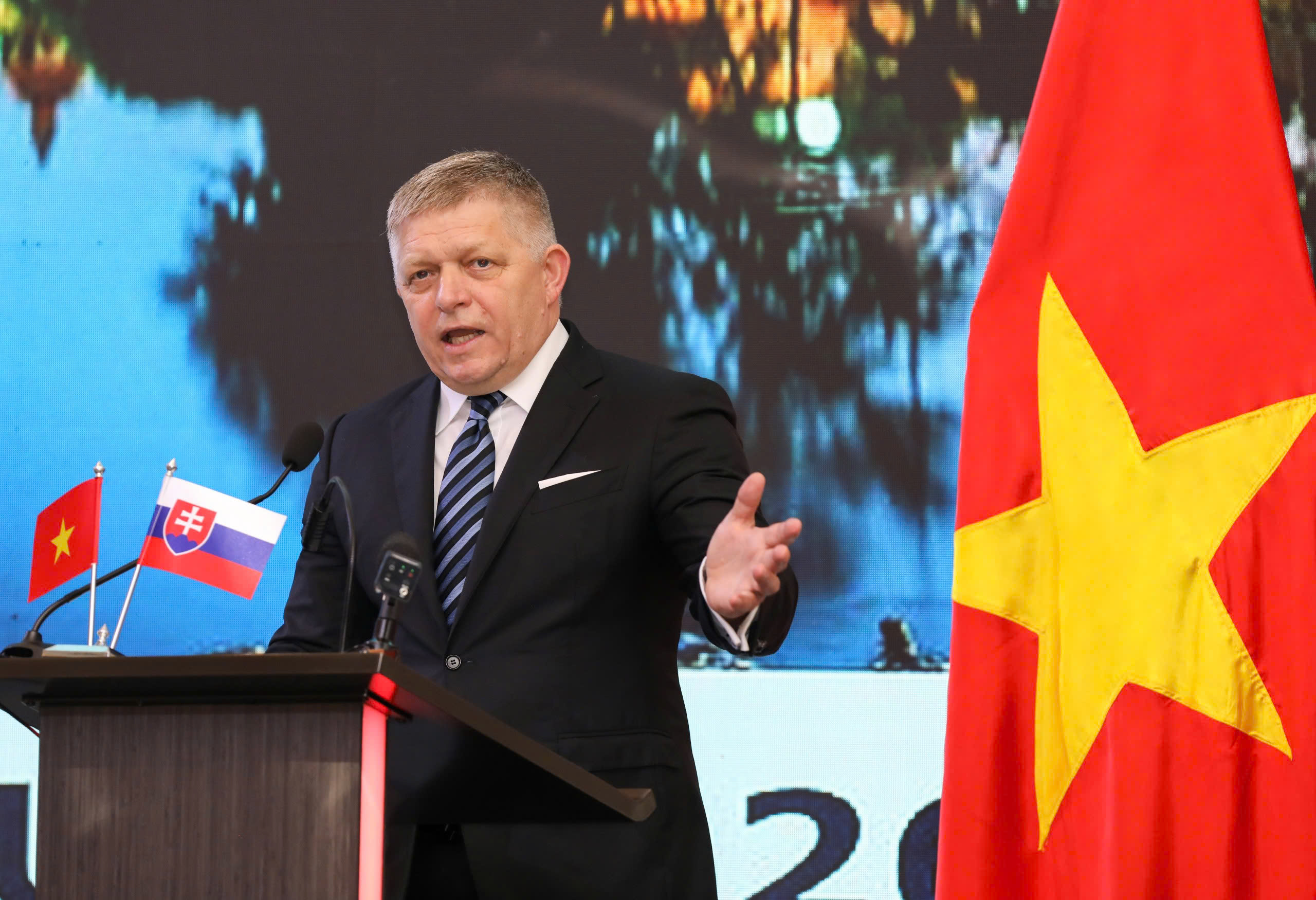 Thủ tướng Cộng hòa Slovakia Robert Fico nhấn mạnh Việt Nam là một trong những đối tác Pg88ok ưu đãi hấp dẫn quan trọng nhất của Slovakia tại Đông Nam Á.&nbsp; (Ảnh : Việt Dũng)