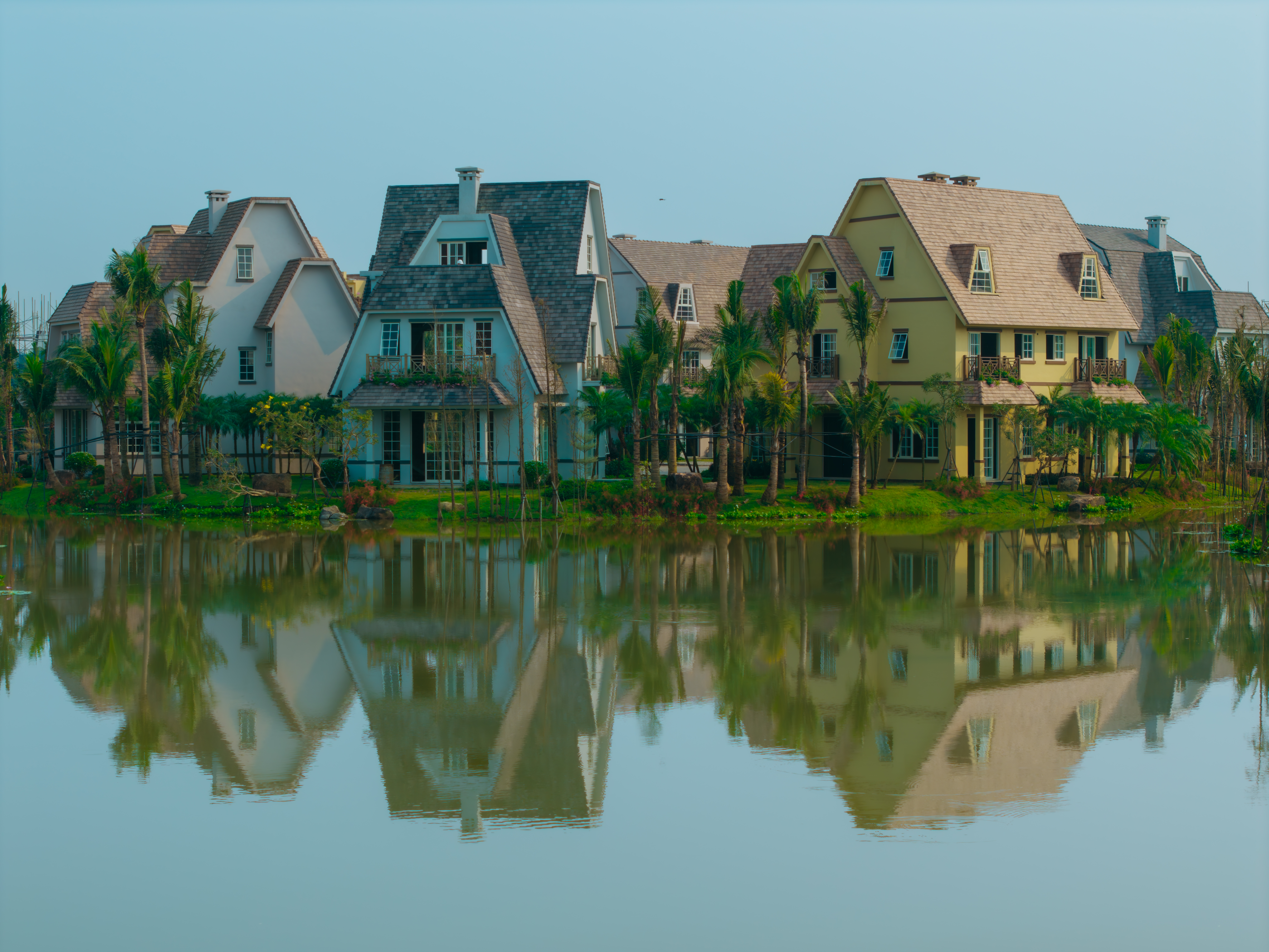Mặt nước là điểm nhấn tại The Grand Island. Ảnh: Thanh Sơn.