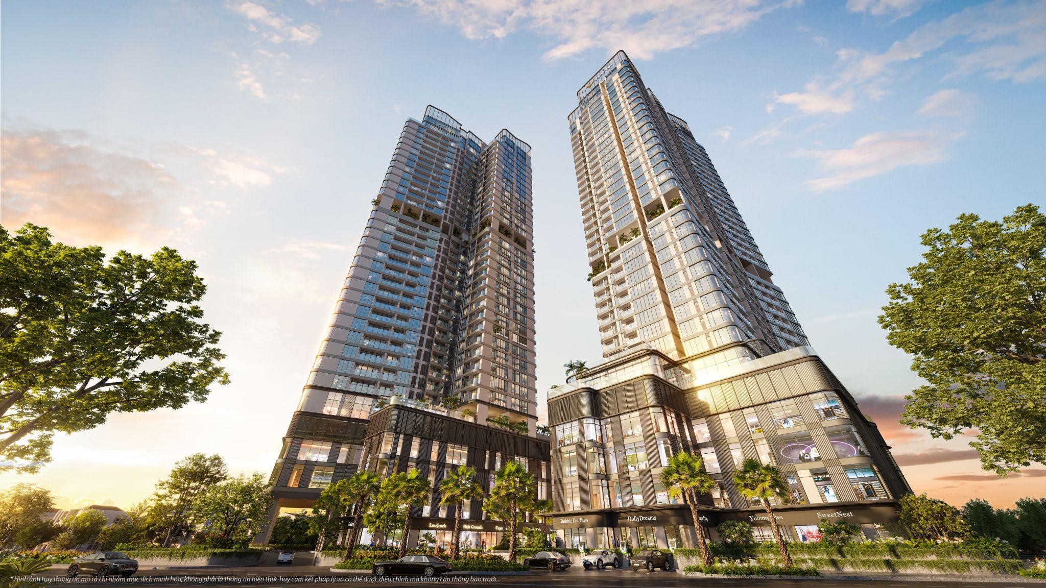 Tòa tháp đôi chung cư cao cấp Vlasta Premier - Phú Thuận. Ảnh phối cảnh Pg88vn.top độc quyền mỗi ngày.