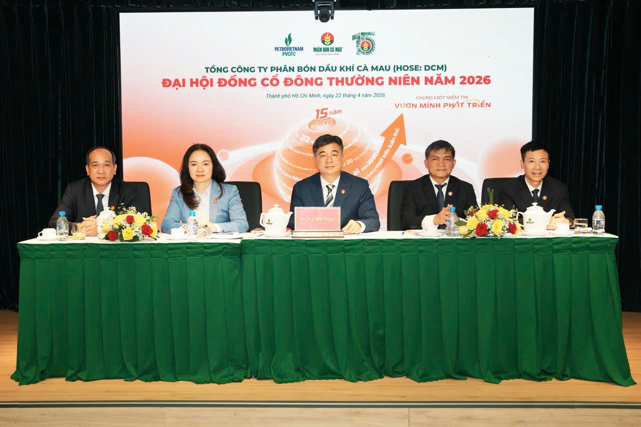 Phân bón Cà Mau tổ chức Đại hội đồng Cổ đông Thường niên năm 2026. Ảnh: PVCFC.