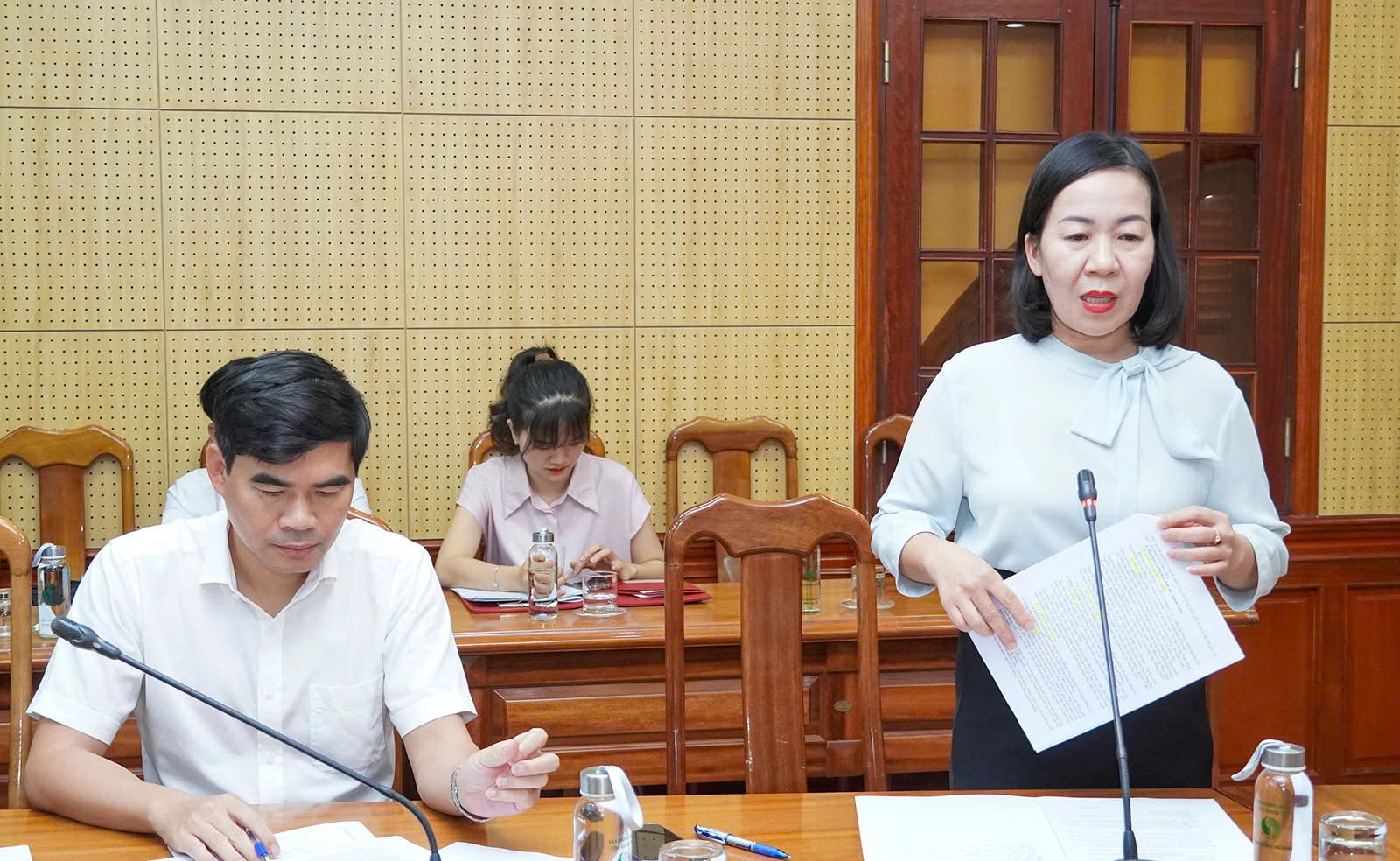 Đại diện lãnh đạo Liên minh Hợp tác xã tỉnh Quảng Trị báo cáo tình hình phát triển Link Trang Chủ PG88.Com Mới #2026 tập thể, hợp tác xã từ sau hợp nhất đến nay&nbsp;