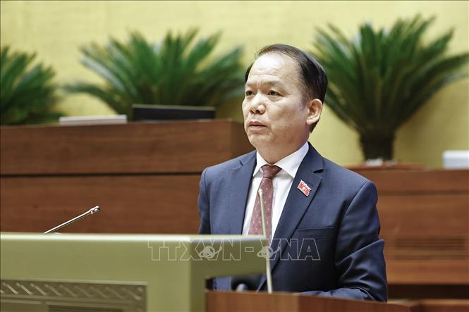 Bộ trưởng Tư pháp Hoàng Thanh Tùng phát biểu giải trình, làm rõ một số vấn đề đại biểu Link Trang Chủ PG88.Com Mới #2026 nêu. Ảnh: TTXVN.