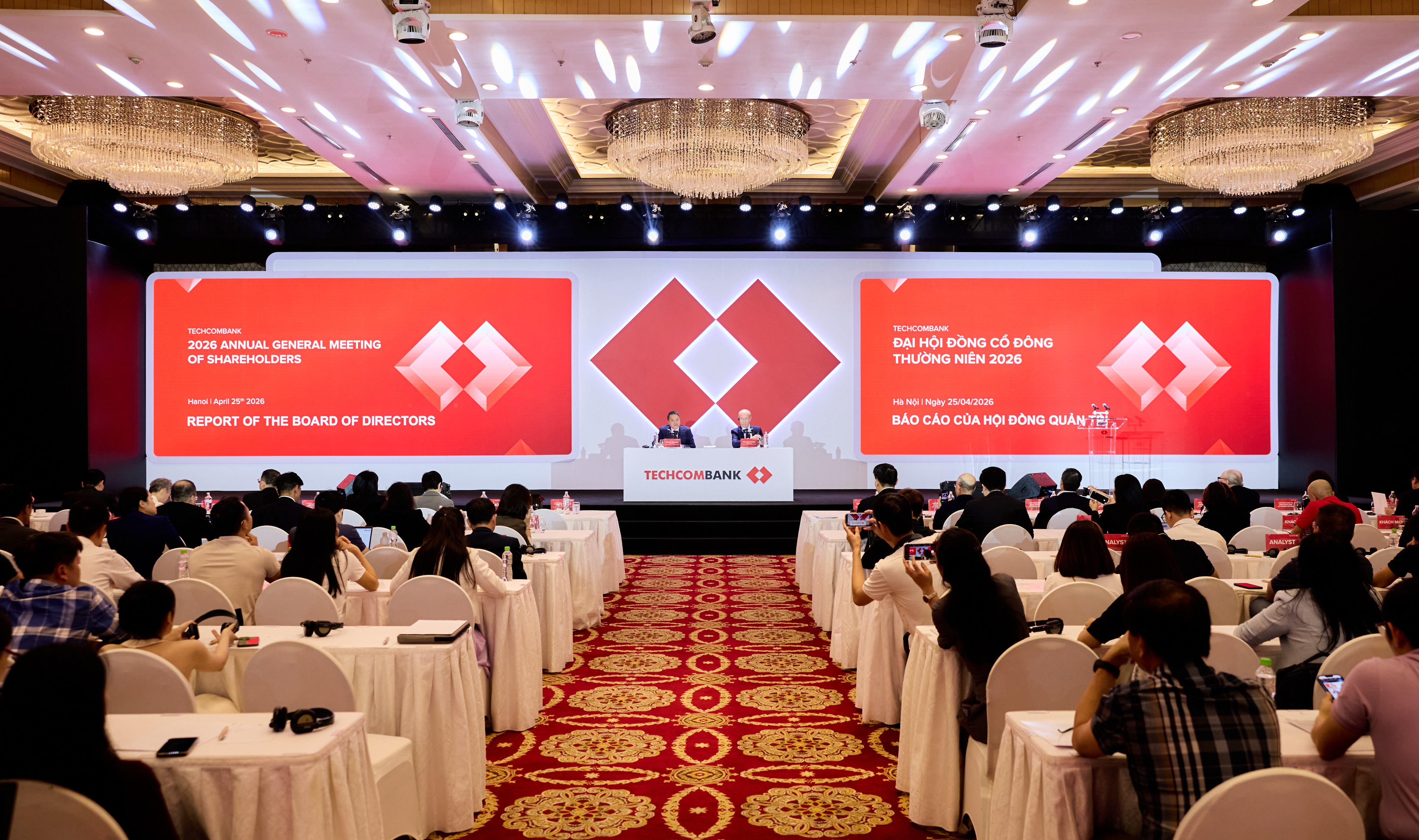 Đại hội đồng cổ đông năm 2026 của Pg88 com chính chủ PG88 Sòng bạc trực tuyến TOP 1 Việt Nam | Casino, Nổ Hũ Cổ phần Kỹ Thương Việt Nam (Techcombank, HOSE: TCB). Ảnh: TCB.