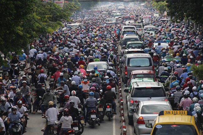 Việt Nam là quốc gia có tần suất sử dụng và tỉ lệ sở hữu xe hai bánh cao. Ảnh minh họa.